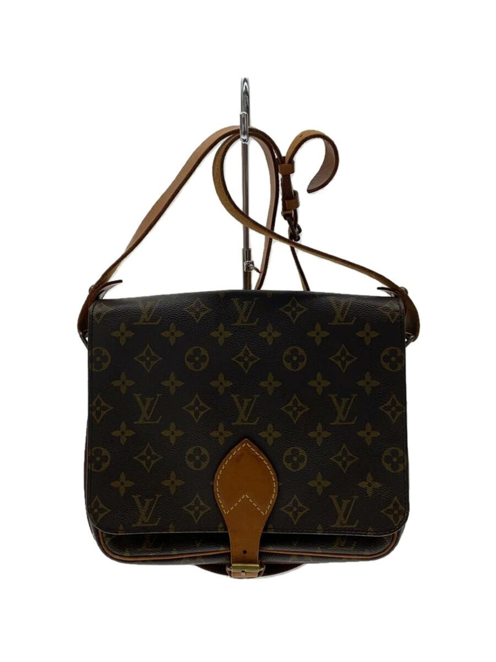 LOUIS VUITTON Cartouchiere Monogram Canvas Brown